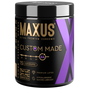 Презервативы увеличенного размера Maxus X-Edition Custom Made 64, 15 шт.