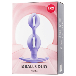 Анальные шарики со смещенным центром тяжести Fun Factory B Balls Duo, сиреневые