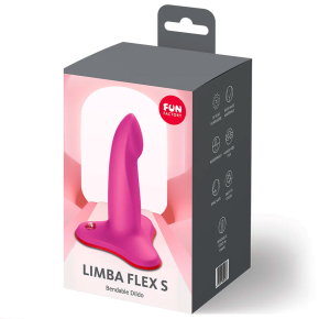 Сверхгибкий фаллоимитатор Fun Factory Limba Flex S, малиновый