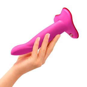 Сверхгибкий фаллоимитатор Fun Factory Limba Flex M, малиновый