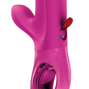 Вибропульсатор-кролик Fun Factory Bi Stronic Embrace, фуксия