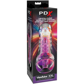 Мастурбатор в тубе с подсветкой Pipedream PDX Elite ViewTube XXL