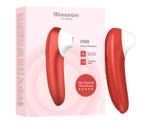 Бесконтактный клиторальный стимулятор Womanizer Pro, красный