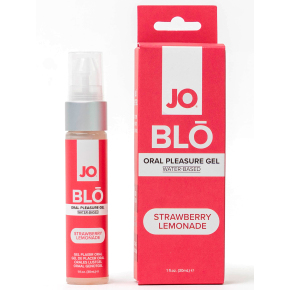 Гель для глубокого горла со вкусом клубничного лимонада System JO BLO Strawberry Lemonade, 30 мл