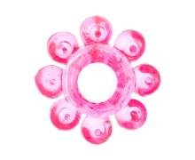 Розовое эрекционное кольцо-цветок