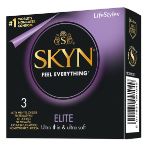 Тонкие безлатексные презервативы Skyn Elite, 3 шт.