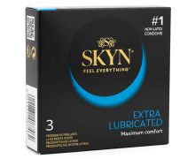 Безлатексные презервативы с дополнительной смазкой Skyn Extra Lubricated, 3 шт.
