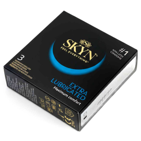 Безлатексные презервативы с дополнительной смазкой Skyn Extra Lubricated, 3 шт.