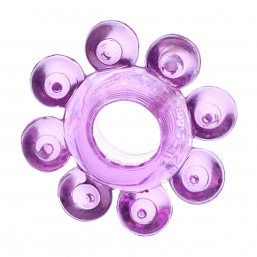 Фиолетовое эрекционное кольцо-цветок