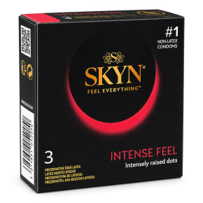 Безлатексные презервативы с точечной структурой Skyn Intense Feel, 3 шт.