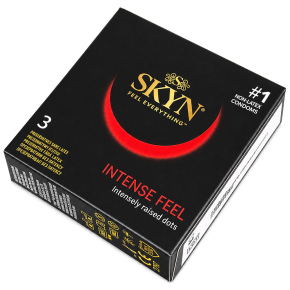 Безлатексные презервативы с точечной структурой Skyn Intense Feel, 3 шт.