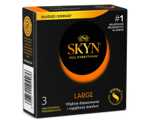 Безлатексные презервативы увеличенного размера Skyn Large, 3 шт.