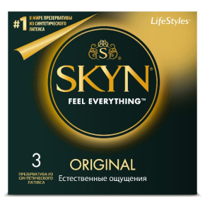 Классические безлатексные презервативы Skyn Original, 3 шт.