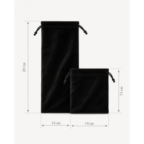 Вельветовый мешочек для хранения игрушек, 29x14 см