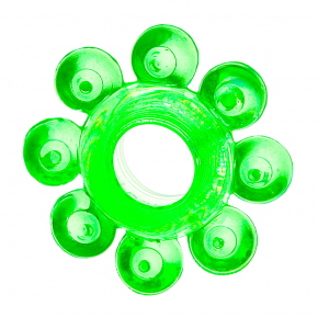 Зеленое эрекционное кольцо-цветок