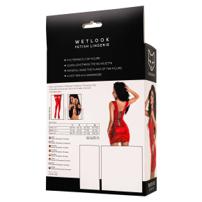 Платье Erolanta Glossy Bessie из материала Wetlook, цвет красный, размер M
