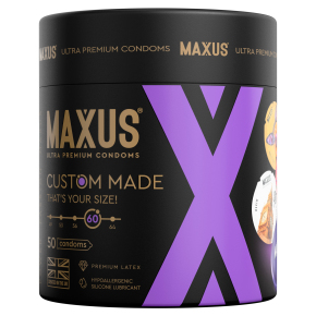 Презервативы увелеченного размера Maxus X-Edition Custom Made 60, 50 шт.
