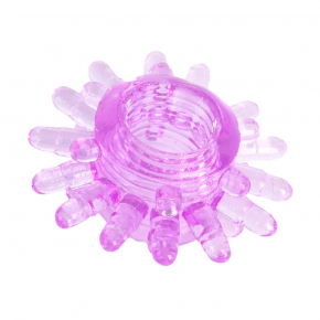 Фиолетовое эрекционное кольцо с шипами