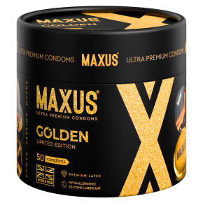 Презервативы золотистого цвета Maxus X-Edition Golden Limited Edition, 50 шт.