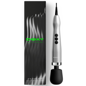 Вандовый вибромассажер Doxy Die Cast Max Plug-in, серебристый