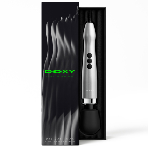 Вандовый вибромассажер Doxy Die Cast Max Plug-in, серебристый