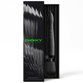 Вандовый проводной вибромассажер Doxy Original 2.0, черный