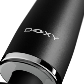 Компактный беспроводной вибромассажер Doxy Go 2.0 в алюминиевом корпусе, черный