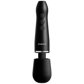 Компактный беспроводной вибромассажер Doxy Go 2.0 в алюминиевом корпусе, черный