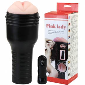 Baile Pink Lady — вагина-реалистик с 4-мя уровнями вибрации и внутренним рельефом