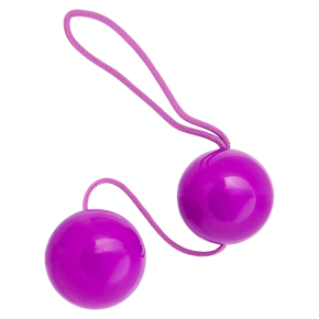 Bi-Balls, лиловые &mdash; вагинальные шарики со смещенным центром тяжести, ⌀3.5 см