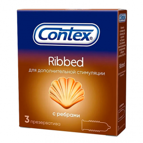 Презервативы Contex Ribbed, 3 шт.