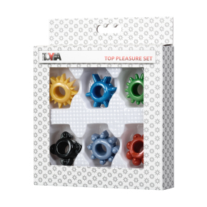 Набор из 6 разноцветных эрекционных колец