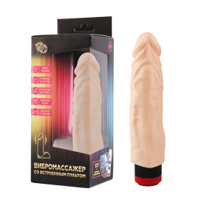 Вибромассажер №18 реалистичной формы, 19×4.3 см