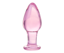 Стеклянная анальная пробка, 10&times;4 см