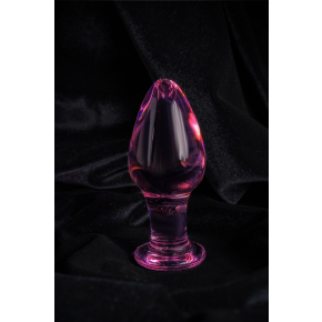 Стеклянная анальная пробка, 10&times;4 см