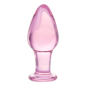Стеклянная анальная пробка, 10&times;4 см