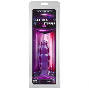 SpectraGels Purple Anal Stuffer — рельефная анальная пробка