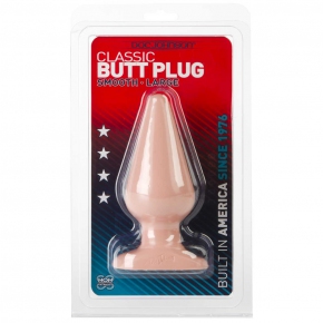 Butt Plugs Smooth Classic Large, телесная — большая анальная пробка, ∅5.1 см