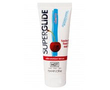 Лубрикант со вкусом вишни Hot Super Glide Cherry, 75 мл