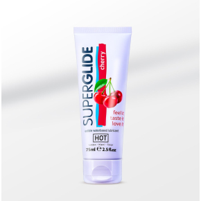 Лубрикант со вкусом вишни Hot Superglide Cherry, 75 мл