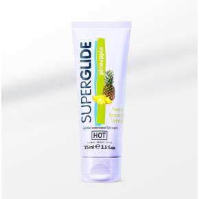 Лубрикант со вкусом ананаса Hot Superglide Pineapple, 75 мл