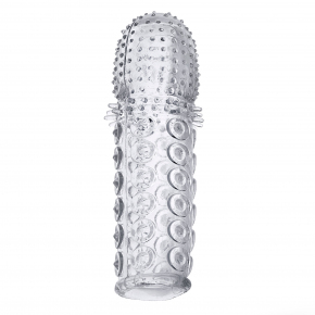 Прозрачная насадка на член с закрытой головкой