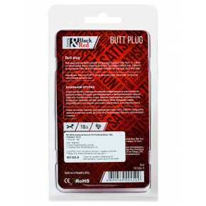 Анальная втулка Black&Red, красная