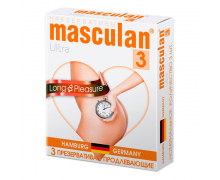 Презервативы с анестетиком Masculan Ultra Long Pleasure, 3 шт.