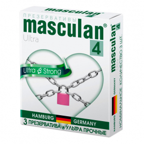 Презервативы Masculan Ultra Strong, 3 шт.