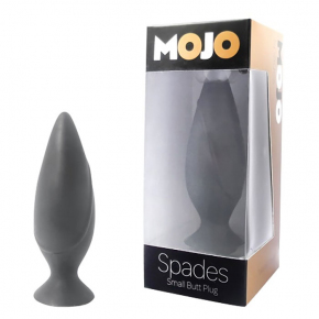 Анальная пробка Seven Creations Mojo Spades Small, черная