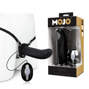 Полый вибрострапон-фаллопротез Mojo Ghia Vibrating Male Harness