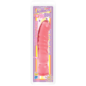 Розовый фаллоимитатор Crystal Jellies 12" Big Boy Pink
