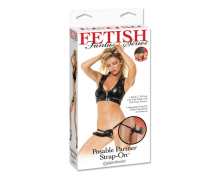 Posable Partner Strap-On &mdash; женский страпон с гнущейся головкой, 18&times;3.6 см