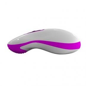 Odeco Desirable Mouse, бело-фиолетовый — водонепроницаемый силиконовый вибромассажер эрогенных зон